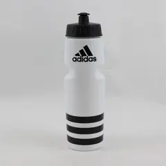 Adidas White/Black Refillable Plastic Sports Stadium Water Bottle 26 Oz 11" Tall