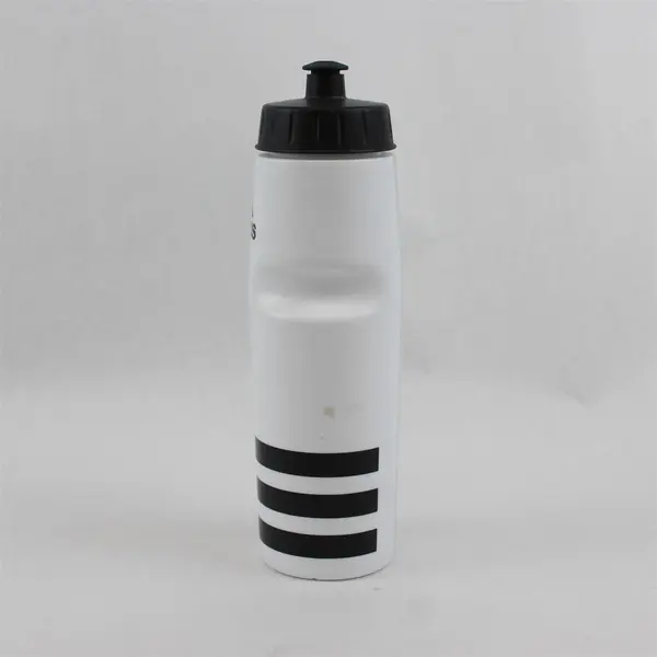 Adidas White/Black Refillable Plastic Sports Stadium Water Bottle 26 Oz 11" Tall
