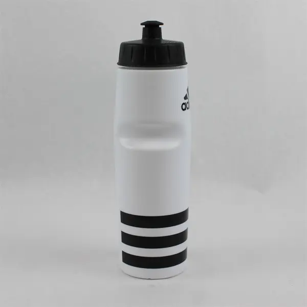 Adidas White/Black Refillable Plastic Sports Stadium Water Bottle 26 Oz 11" Tall
