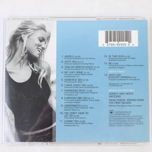 In This Skin CD w/Bonus Tracks & DVD, Jessica Simpson 2004 #CK92005. 
