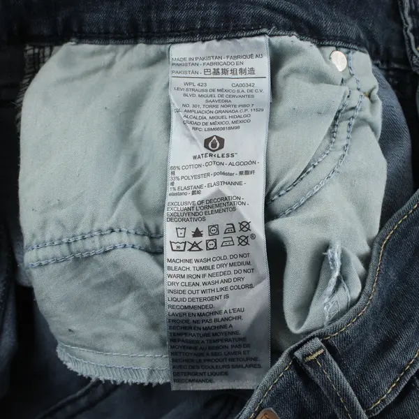 Signature by Levi Strauss Dark Wash Mid Rise Slim Jeans Women's Size 16M