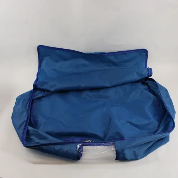 Lot of 5 Blue Blanket Quilt Organizer Storage Bags 15" x 22" x 7"