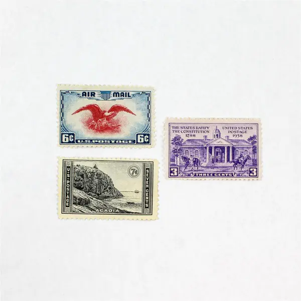 Lot Of 7 United States Mixed Commemorative Stamps 1930s Mint Hinged 