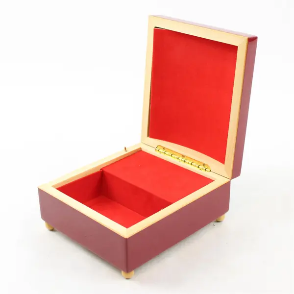 Vintage Enesco Here Comes Santa Claus Music Box Santa & Girl 5.5in