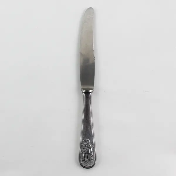 Vintage WMF Germany Child's Knife Stainless Steel Engraved Handle 7" Rare HTF 