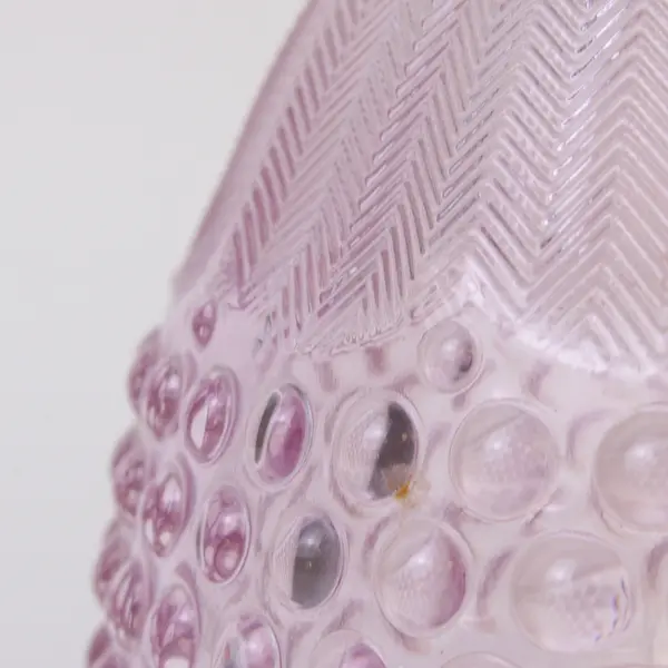 Vintage Gorham Crystal Emily's Attic Pink Hobnail Egg Covered Candy Dish