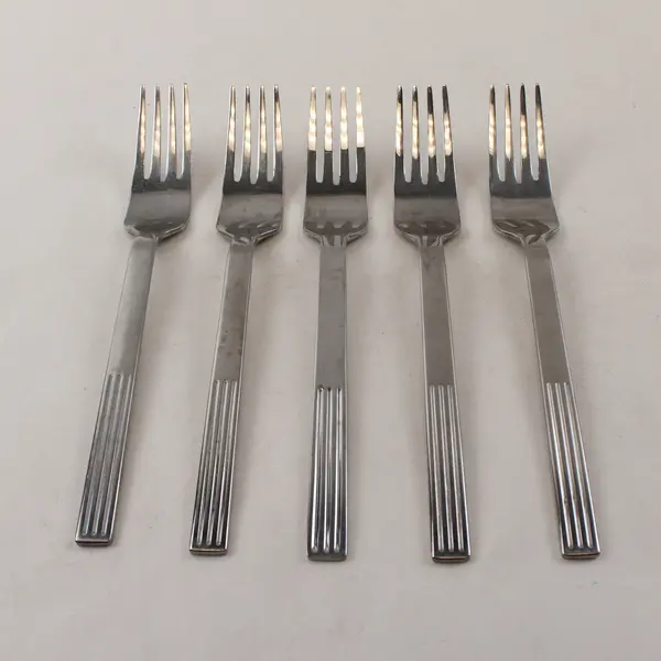 Set of 5 IKEA Stainless Steel Dinner Forks 7-1/2"