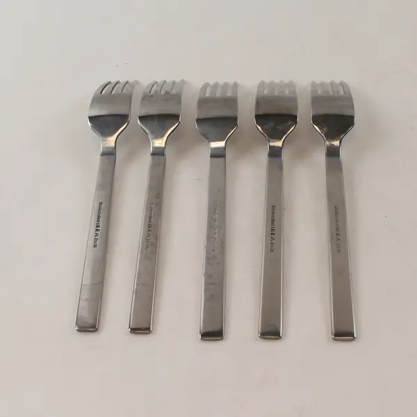 Set of 5 IKEA Stainless Steel Dinner Forks 7-1/2"