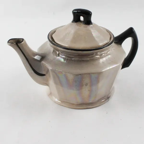 Vintage Porcelain Lusterware Teapot Made in Czechoslovakia