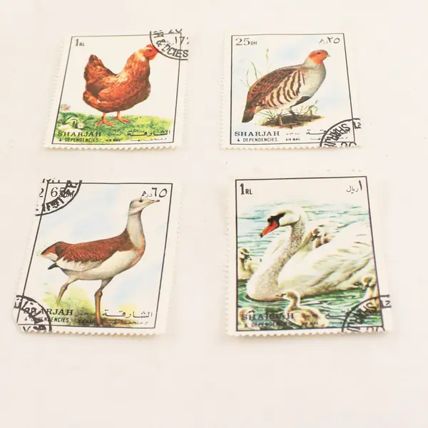Lot Of 7 Sharjah UAE Animal Stamps Mint Original Gum Canceled To Order 1970s