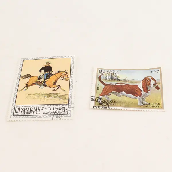 Lot Of 7 Sharjah UAE Animal Stamps Mint Original Gum Canceled To Order 1970s