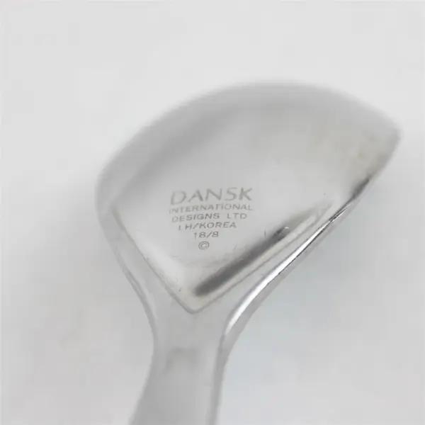 Lot Of 5 Dansk Wild Willow Frost (Stainless) Pattern Flatware Soup Spoons 7.75"