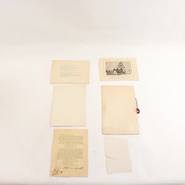 Lot Of 5 Brother W.W. Van Orsdel Montana Circuit Rider Christmas Cards 1916-1920