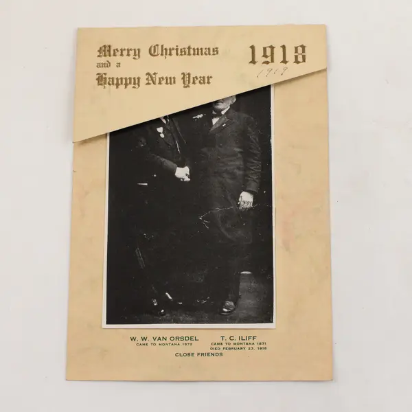 Lot Of 5 Brother W.W. Van Orsdel Montana Circuit Rider Christmas Cards 1916-1920