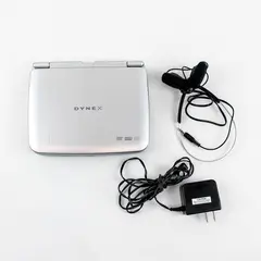 Dynex DX-PDVD7A Portable DVD Player w/ Power Cord & Headphones Tested