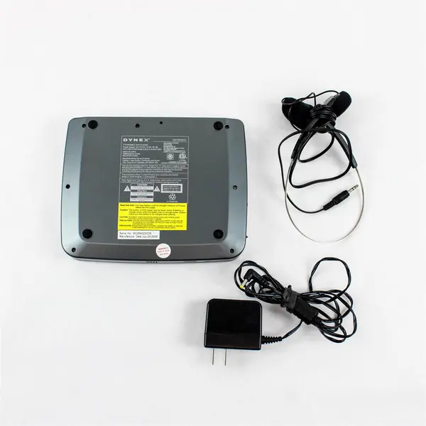 Dynex DX-PDVD7A Portable DVD Player w/ Power Cord & Headphones Tested