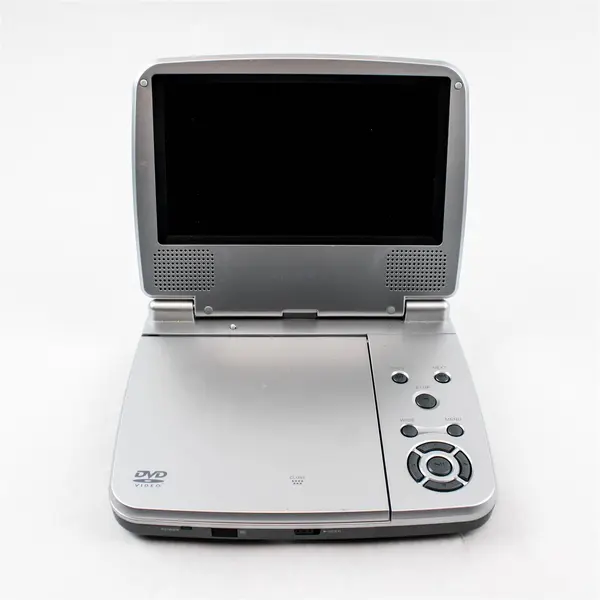 Dynex DX-PDVD7A Portable DVD Player w/ Power Cord & Headphones Tested