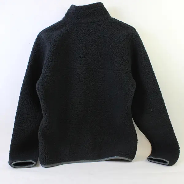 Columbia Fairway Embroidered Black Sherpa Zip-Up Jacket Women's Medium