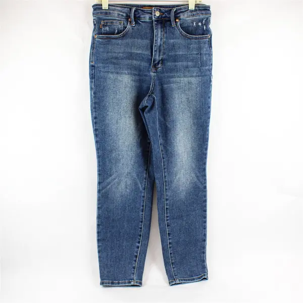 Judy Blue Women's 11/30 (30x28) Medium Wash High Rise Slim Fit Denim Jeans 