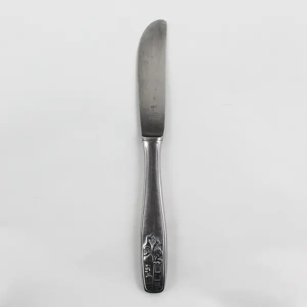 Single Vintage Arotan Unknown Rare HTF Pattern SS Youth Knife Engraved Dwarf 7"