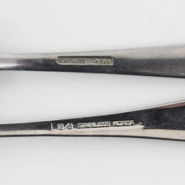 Lot of 2 Stainless Unbranded Youth Forks 5.75" Engraved Whimsical Styles Rare 