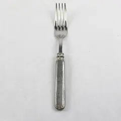 Lamaison Donatella Pattern SS Dinner Fork W/Pewter Handle 8.5" Rare HTF Pattern