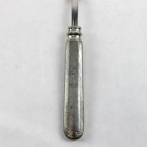 Lamaison Donatella Pattern SS Dinner Fork W/Pewter Handle 8.5" Rare HTF Pattern