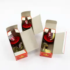Lot of 4 Vintage Tin Spinning Santa Claus Push Spinner HTF NOS 4.5in