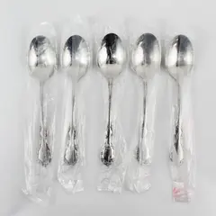 Lot of 5 Oneida Silver Mansion Hall Pattern SS Oval Soup Spoons 6.75" New Sealed
