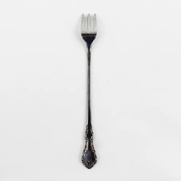 Oneida Silver Mansion Hall Pattern Stainless Cocktail/Seafood Fork 6" Good