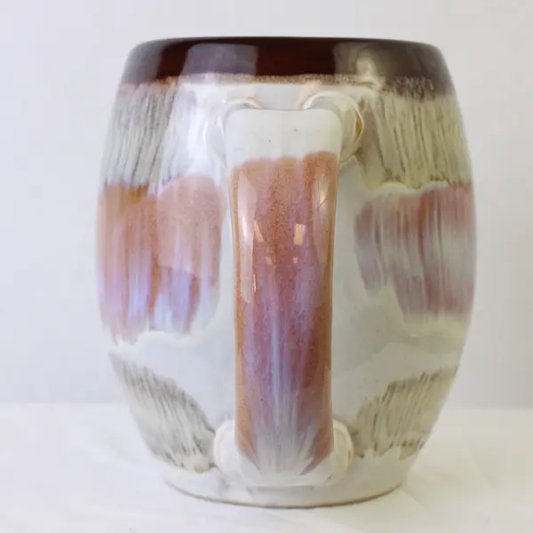 Missouy Inc My Cafe Multicolor Muted Colors Stoneware Handled Mug 4.75" Tall