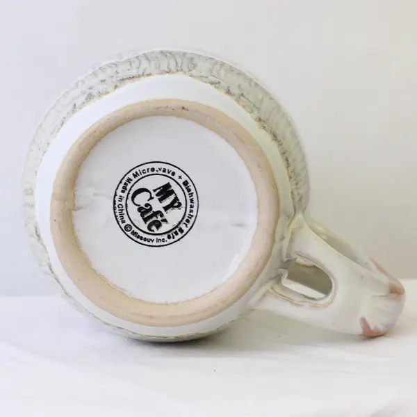 Missouy Inc My Cafe Multicolor Muted Colors Stoneware Handled Mug 4.75" Tall