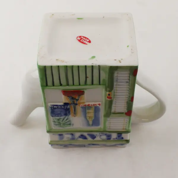 Luggage Shop Travel Porcelain Collectible Teapot 6.5"