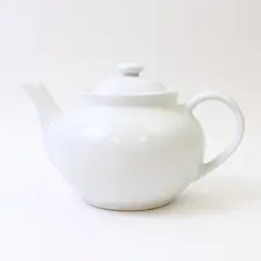 White Ceramic Teapot 9in No Chips or Cracks