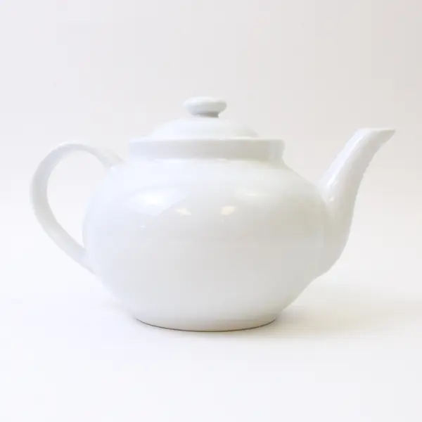 White Ceramic Teapot 9in No Chips or Cracks