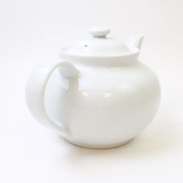 White Ceramic Teapot 9in No Chips or Cracks
