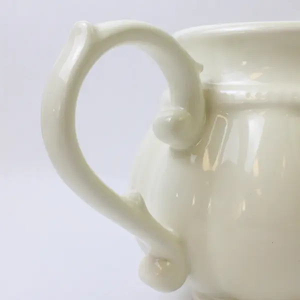 White Porcelain Teapot 10.25in Length