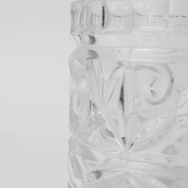 Vintage Crystal Candy Dish Jar No Lid 4in Collectible