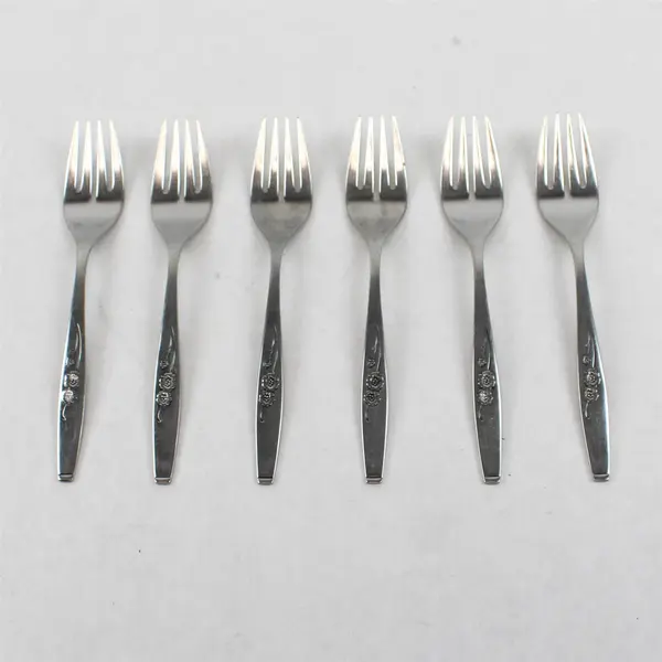 Set of 6 Style House Fancy Free Stainless Salad Forks