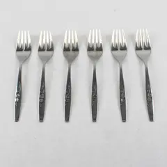Set of 6 Style House Fancy Free Stainless Salad Forks