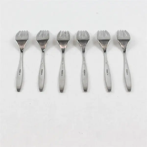 Set of 6 Style House Fancy Free Stainless Salad Forks