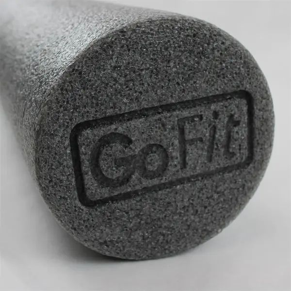 GoFit 36-Inch Foam Roller For Muscle Massage And Recovery Gray 6" Diameter