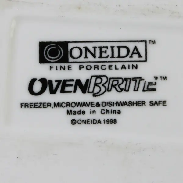 Oneida Ovenbrite 9x12 Rectangular Porcelain Baking Dish White