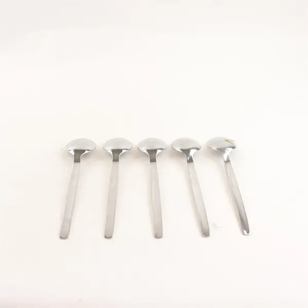 Lot of 5 WMF Flatware New York Stainless Steel Glossy Dining Soup Spoons