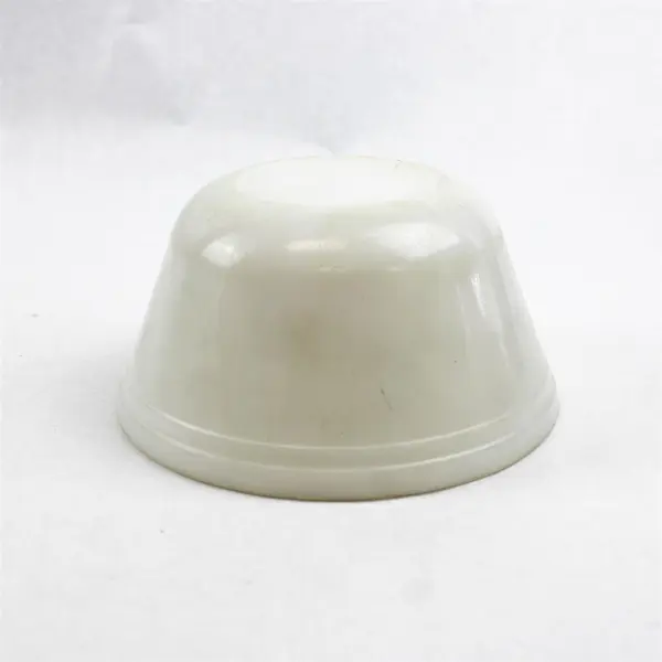 Federal Heat Proof Ovenware Solid White Milk Color Glass Mixing Bowl 7.25"