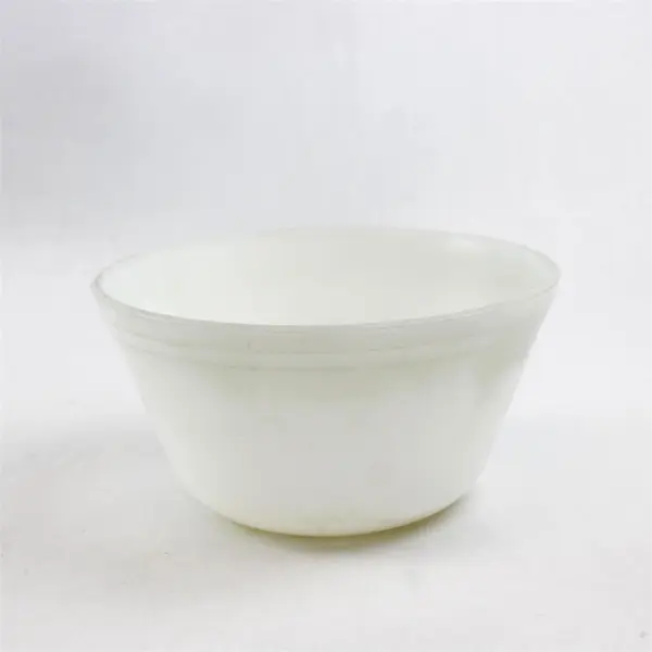 Federal Heat Proof Ovenware Solid White Milk Color Glass Mixing Bowl 8.25"