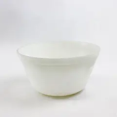 Federal Heat Proof Ovenware Solid White Milk Color Glass Mixing Bowl 8.25"