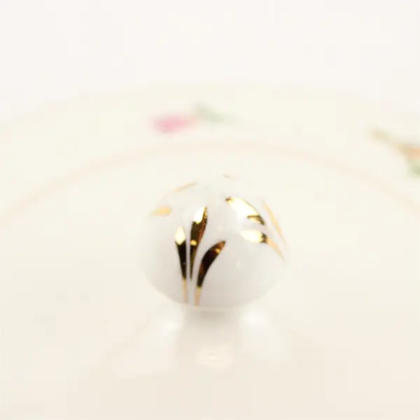 Pope Gosser Pinafore (Gold Trim) Pattern  Round Covered Vegetable Lid Only 7.5"