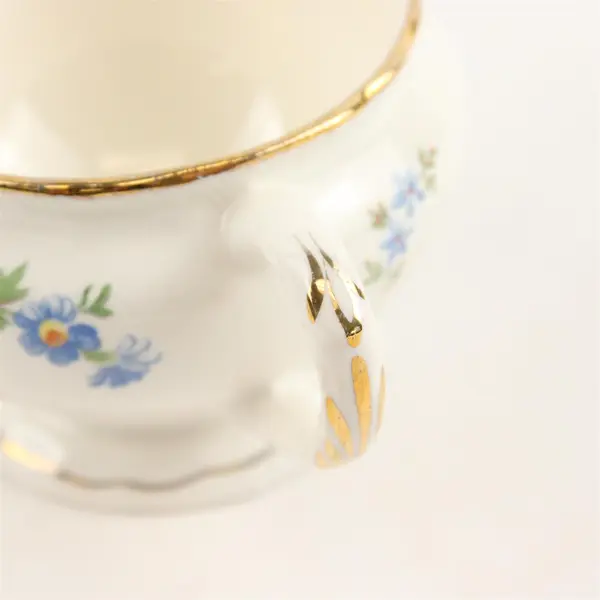 Pope Gosser Pinafore (Gold Trim) Pattern Ceramic Creamer Only 3" Tall 5.5" Long