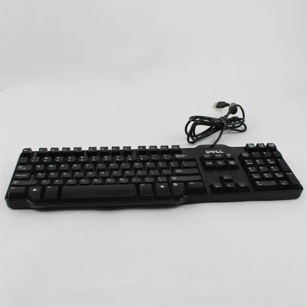 Dell L100 Mechanical USB Wired Keyboard Black w/Num Pad OEM Used